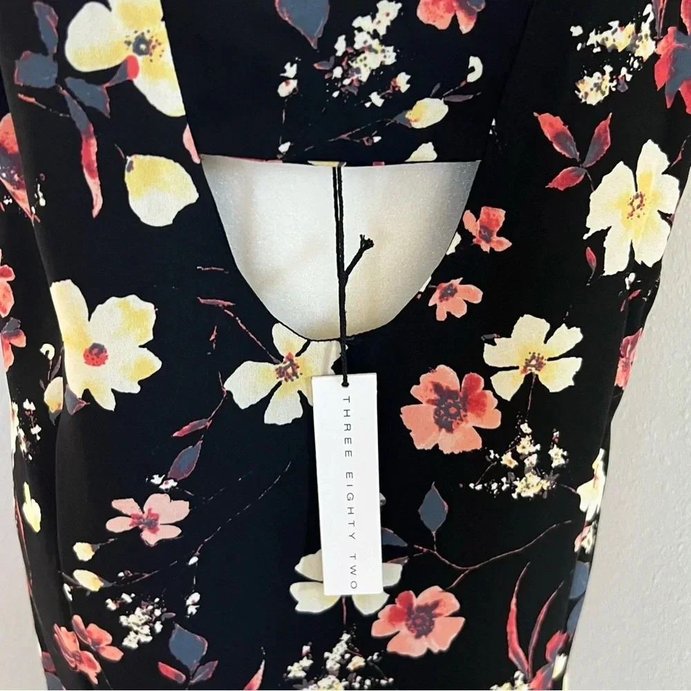 NWT Revolve Three Eighty Two MIDI Hankerchief Flo… - image 7